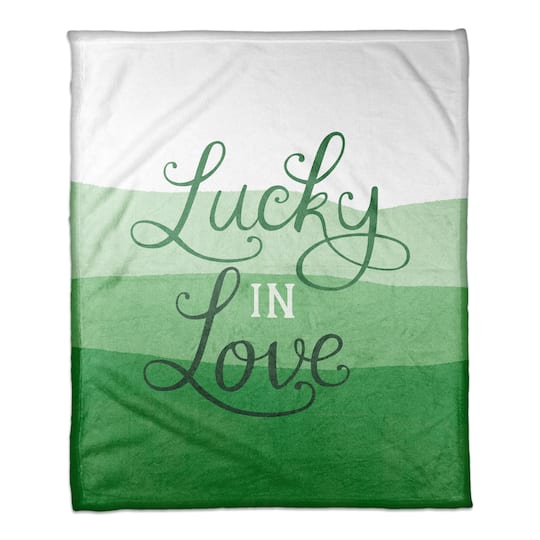 Lucky In Love Throw Blanket